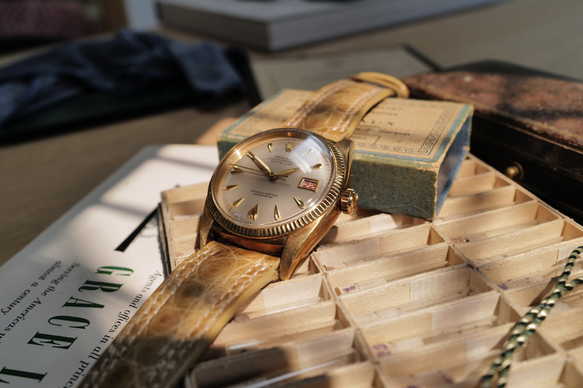 Rolex Datejust 6305 “Ovettone” — Possibly Unique Grey-Beige Dial