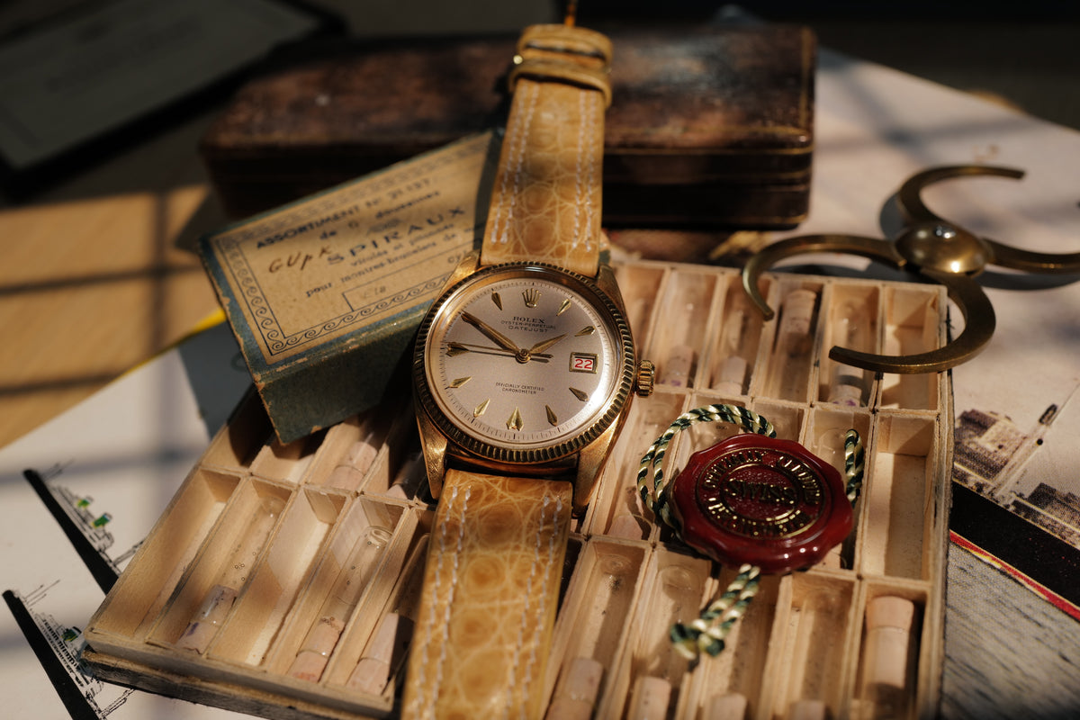 Rolex Datejust 6305 “Ovettone” — Possibly Unique Grey-Beige Dial