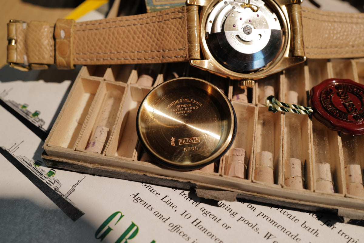 Rolex Datejust 6305 “Ovettone” — Possibly Unique Grey-Beige Dial