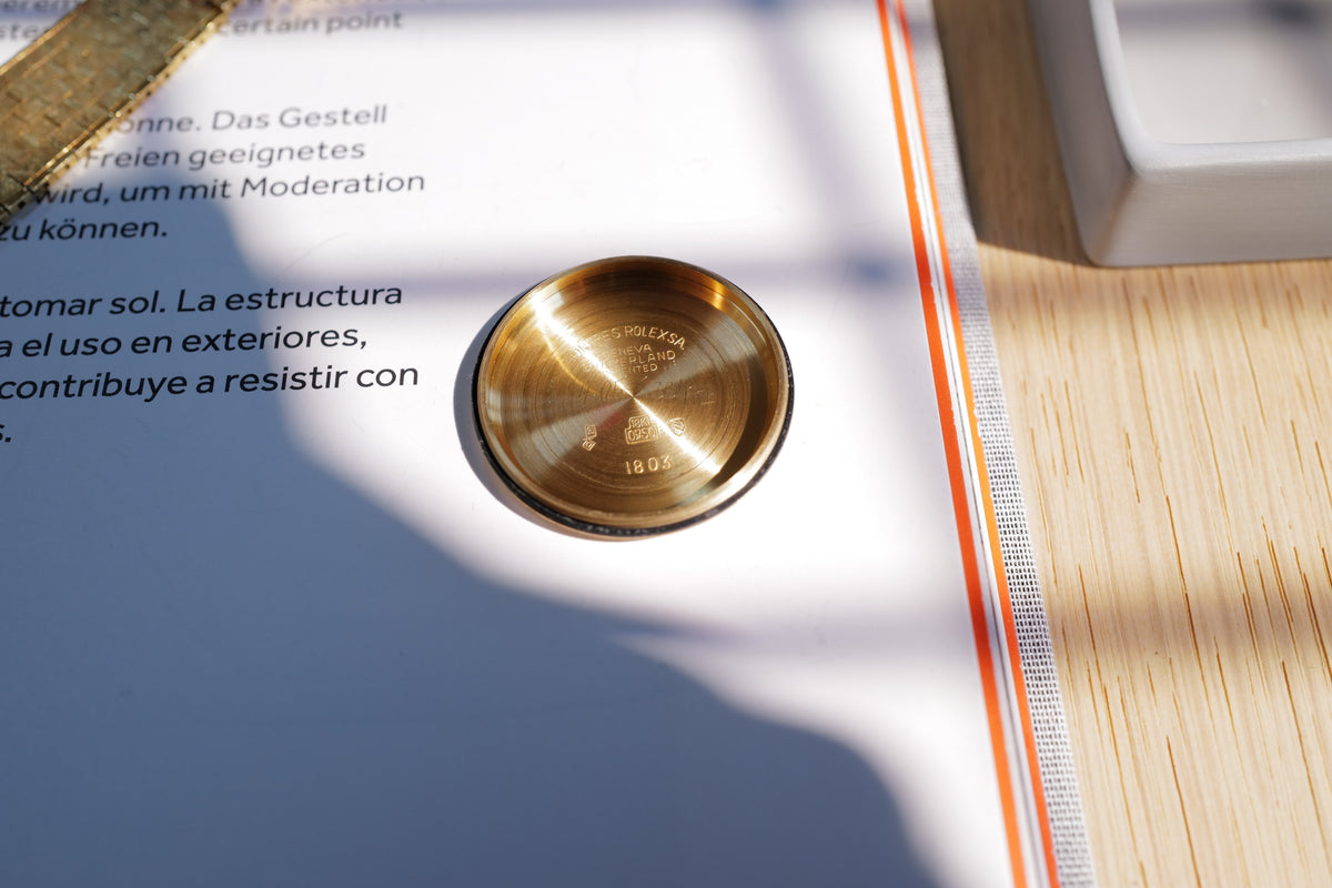 Rolex Day-Date Ref. 1806 ‘Florentine’ – Rare Black Sunburst Diamond Dial