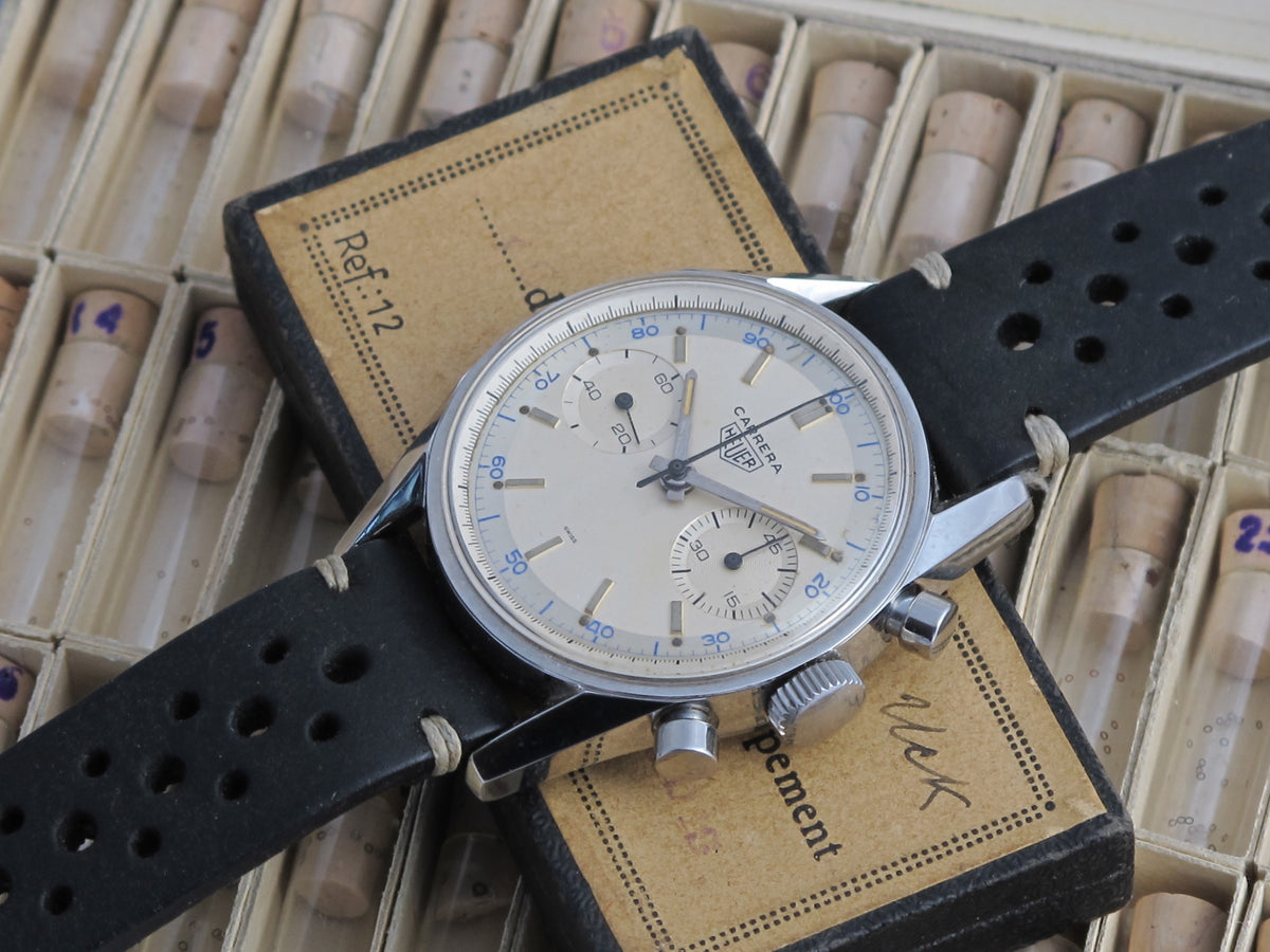 Heuer Carrera 3647D — Early “SWISS” Dial & Polygonal Caseback