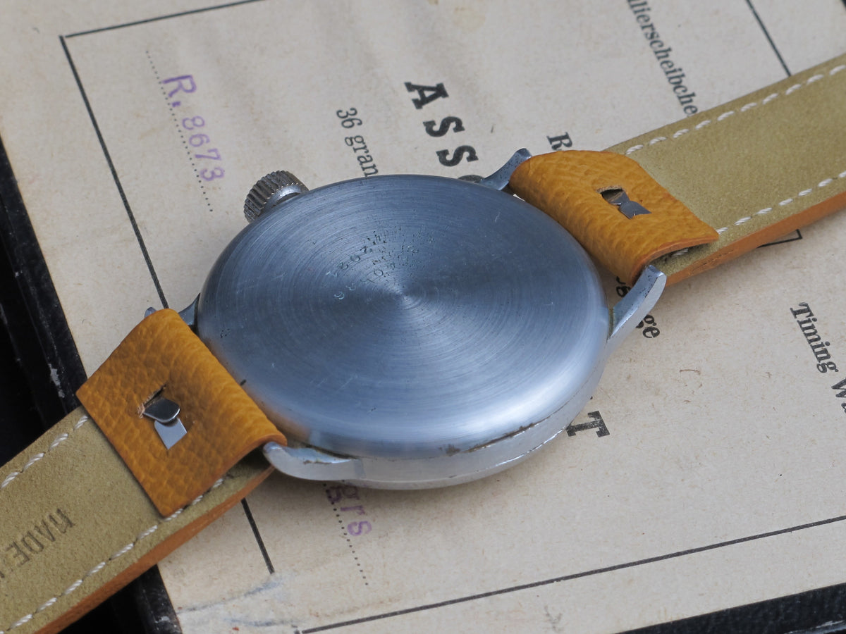 Big oversize(40mm) Helevita with beautiful 2 tone dial with applied Breguet numerals