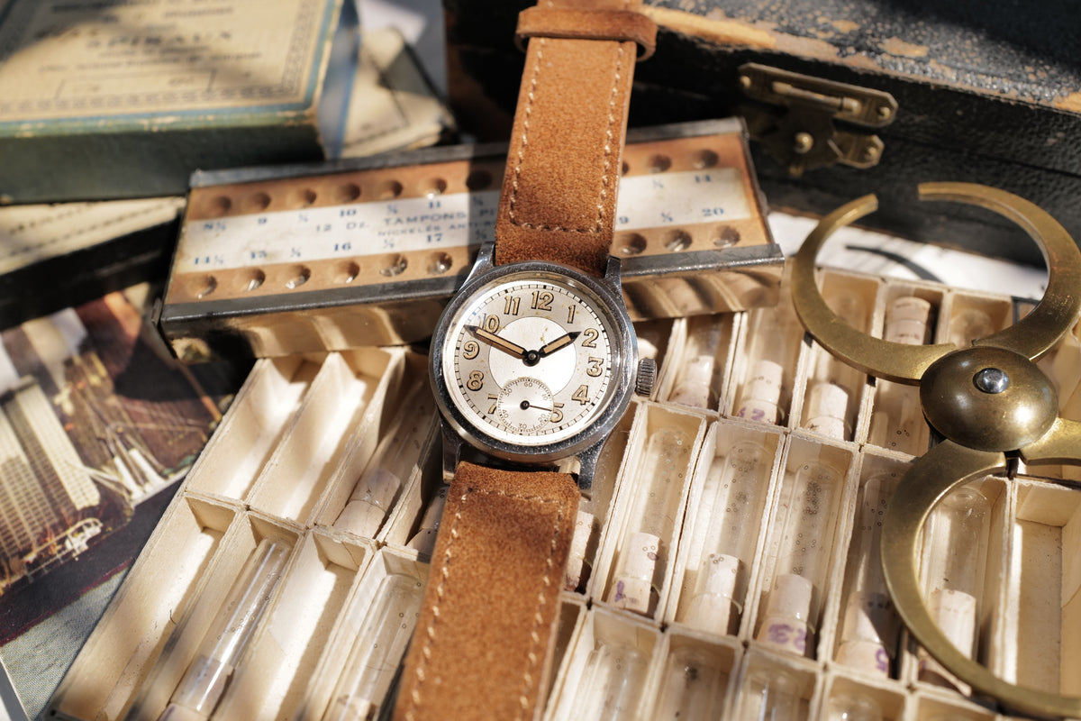Recta – Stainless Steel FB Borgel Waterproof Case, circa 1940