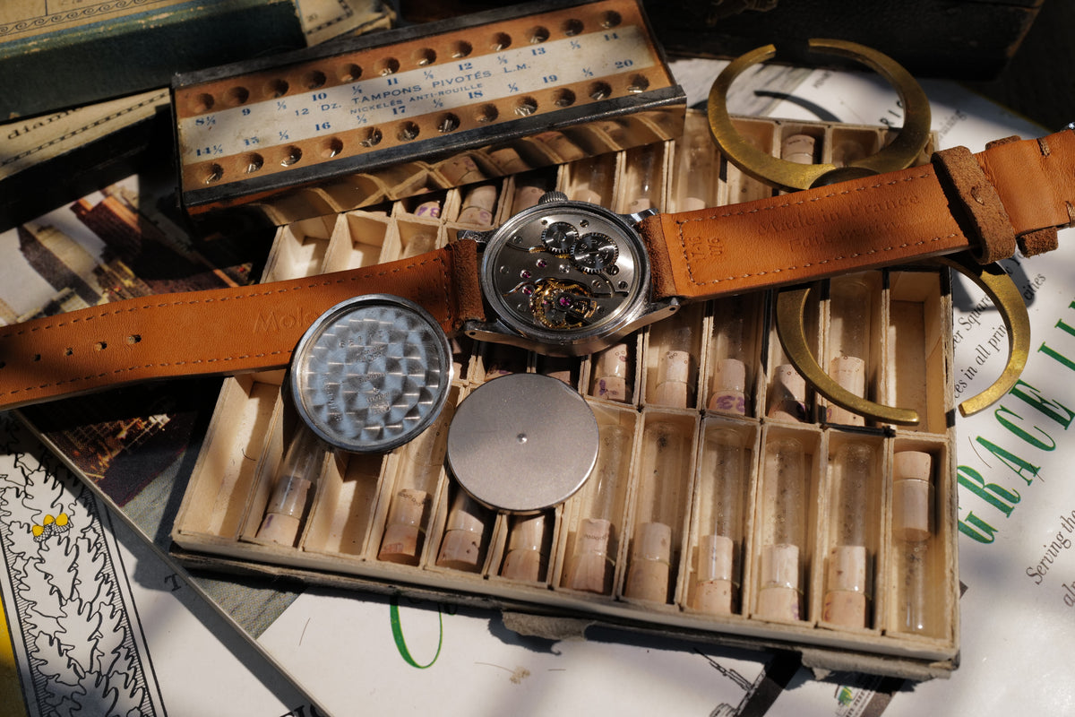 Recta – Stainless Steel FB Borgel Waterproof Case, circa 1940