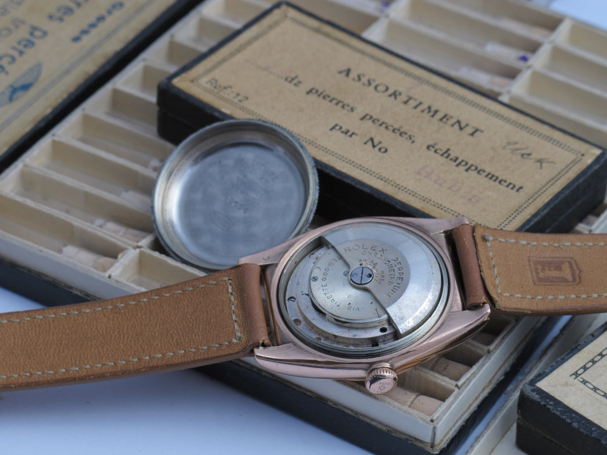 Rolex Oyster Perpetual Bubbleback Ref. 3696 – Rare Majestic Dial – 1938