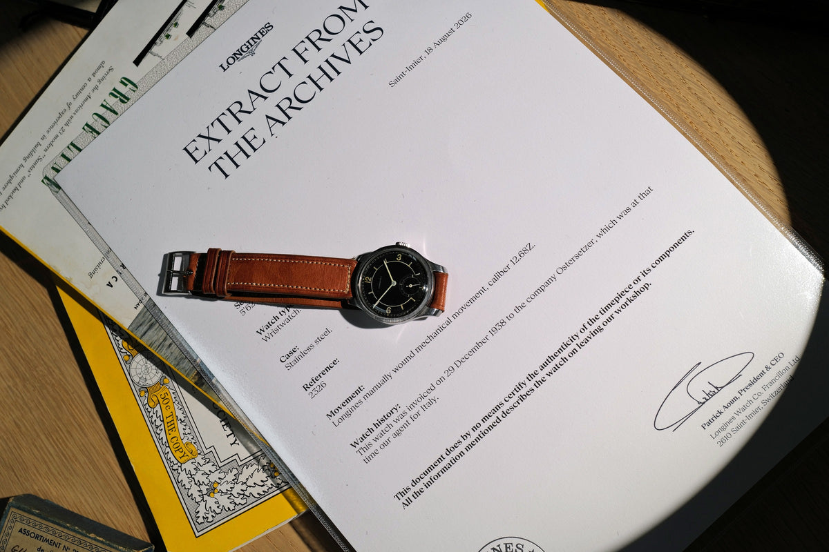 Longines Ref. 2326 – Black Sector Dial – 1938