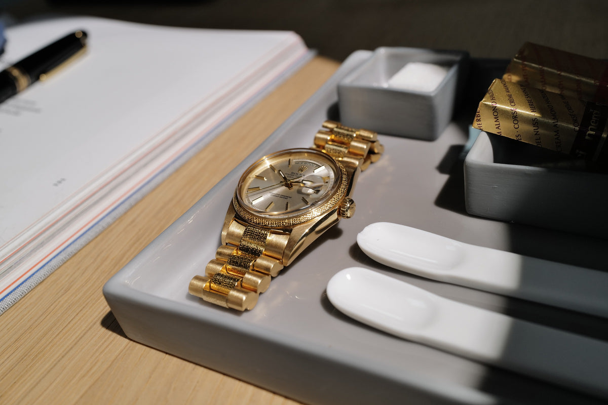 Extremely Rare Rolex Day-Date Ref. 1811 | Moiré Finish