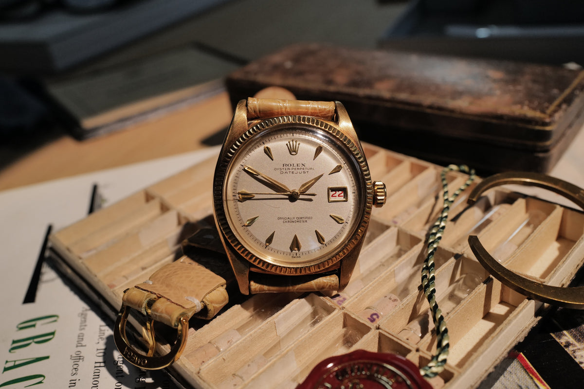 Rolex Datejust 6305 “Ovettone” — Possibly Unique Grey-Beige Dial