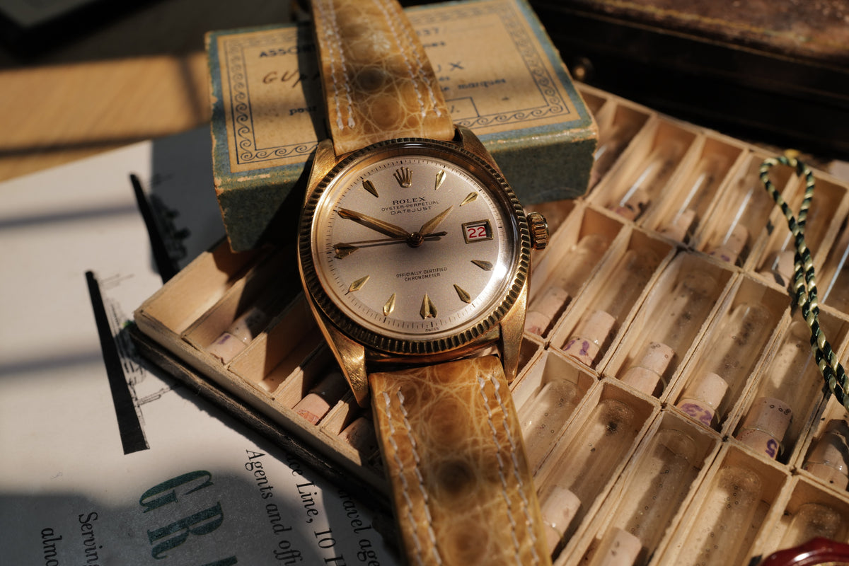 Rolex Datejust 6305 “Ovettone” — Possibly Unique Grey-Beige Dial