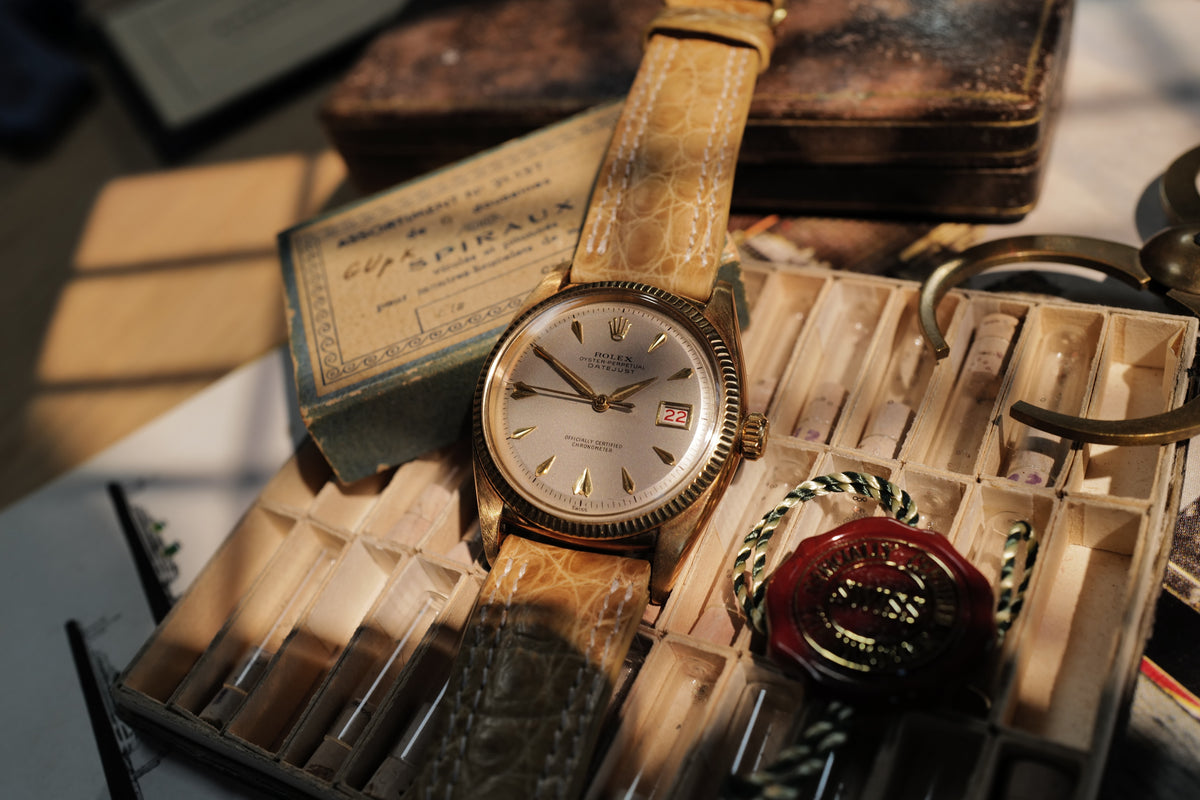 Rolex Datejust 6305 “Ovettone” — Possibly Unique Grey-Beige Dial