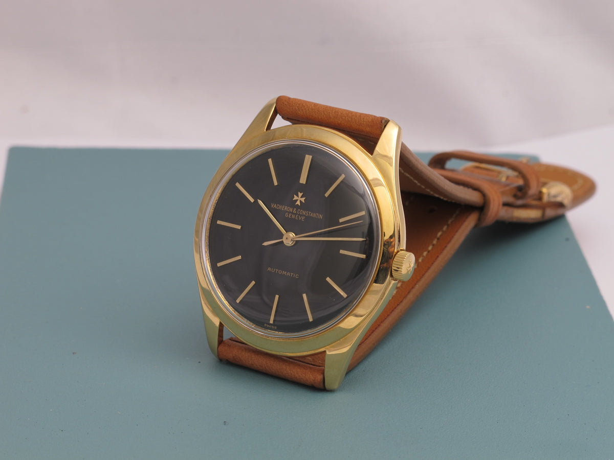 Vacheron Constantin with rare black dial ref.6441 - Spillman case