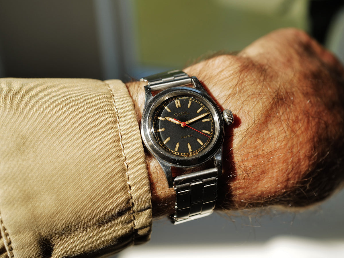 Rolex Oyster Junior Sport ref.3136 Double Signed Beyer With Original Box circa 1940