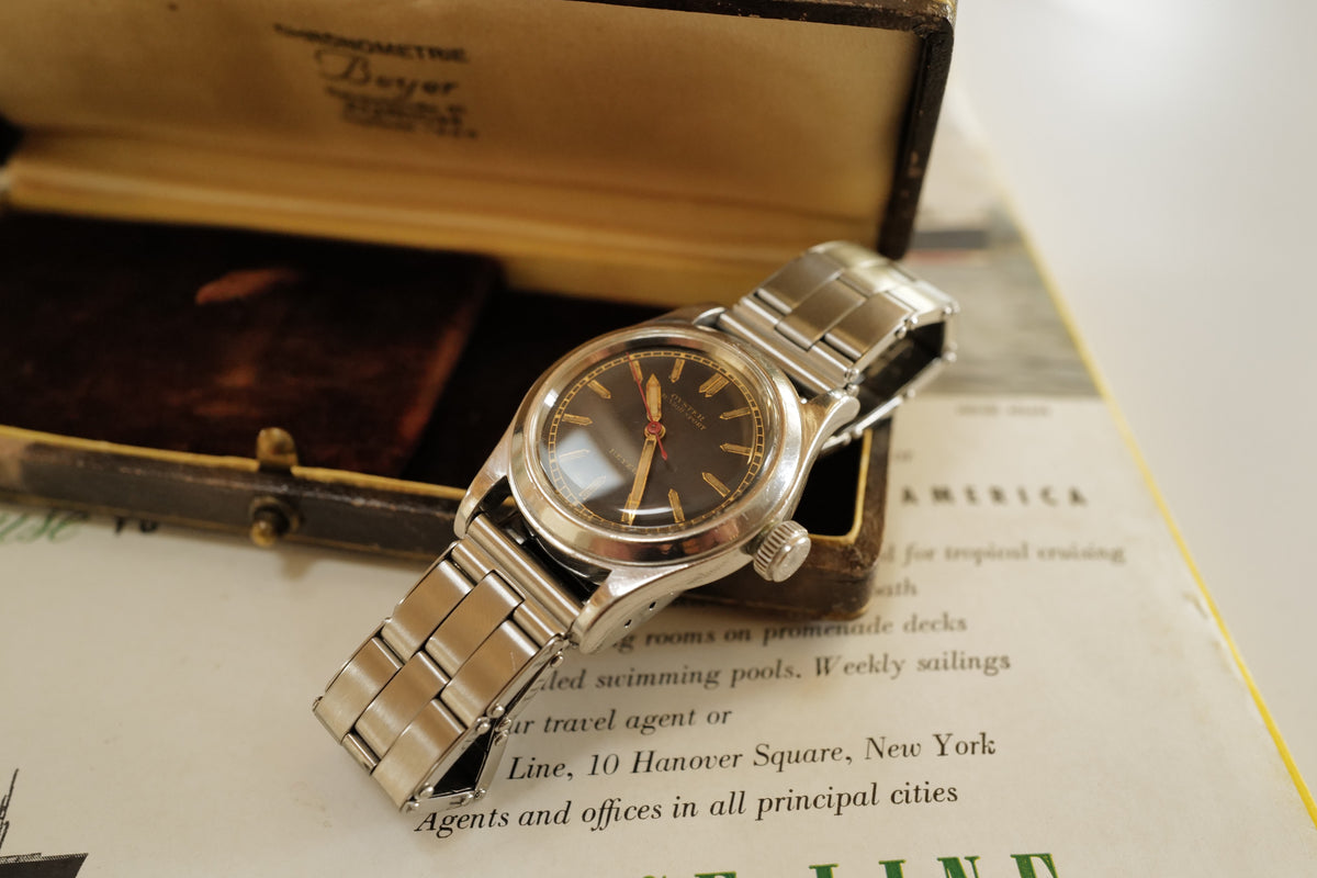 Rolex Oyster Junior Sport ref.3136 Double Signed Beyer With Original Box circa 1940