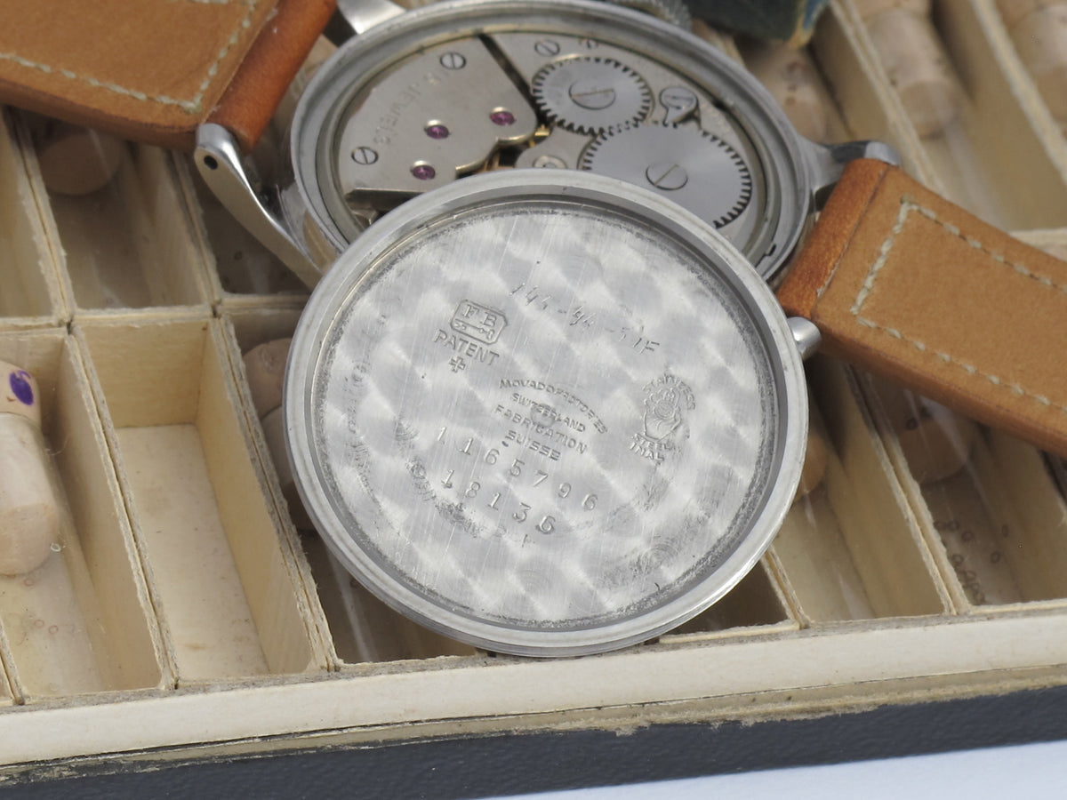 Movado sport black gilt radium dial 34mm FB case