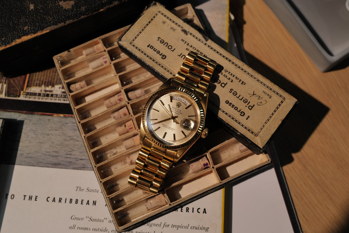 Rolex Day-Date 1803 – 18k Yellow Gold, 5-Minute Track Dial